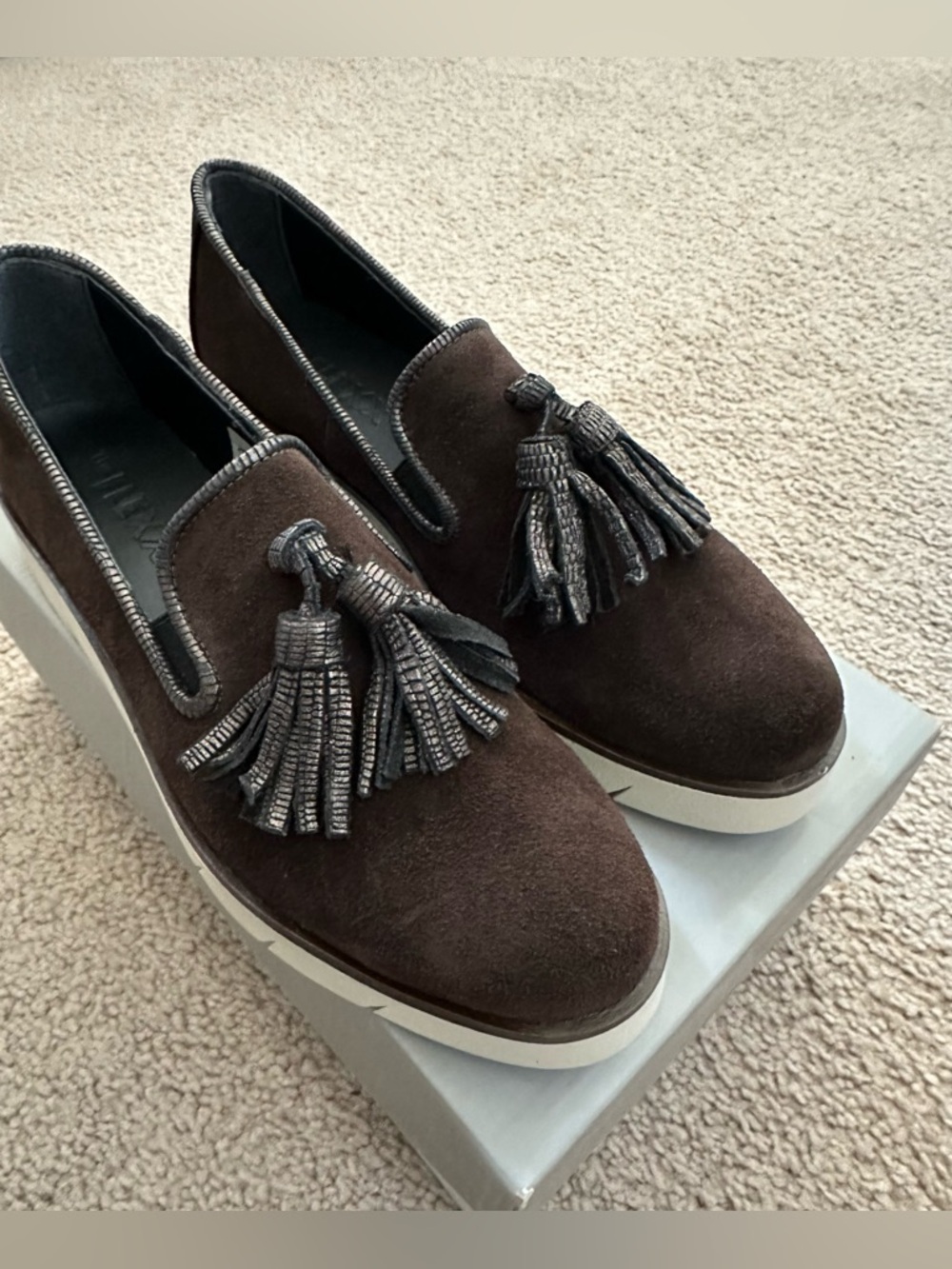 NEW Traveler Too Brown/Whinston Suede Loafers by The Flexx